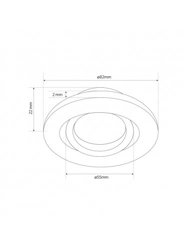 Spot AKTYN 1 OV Black EDO777122