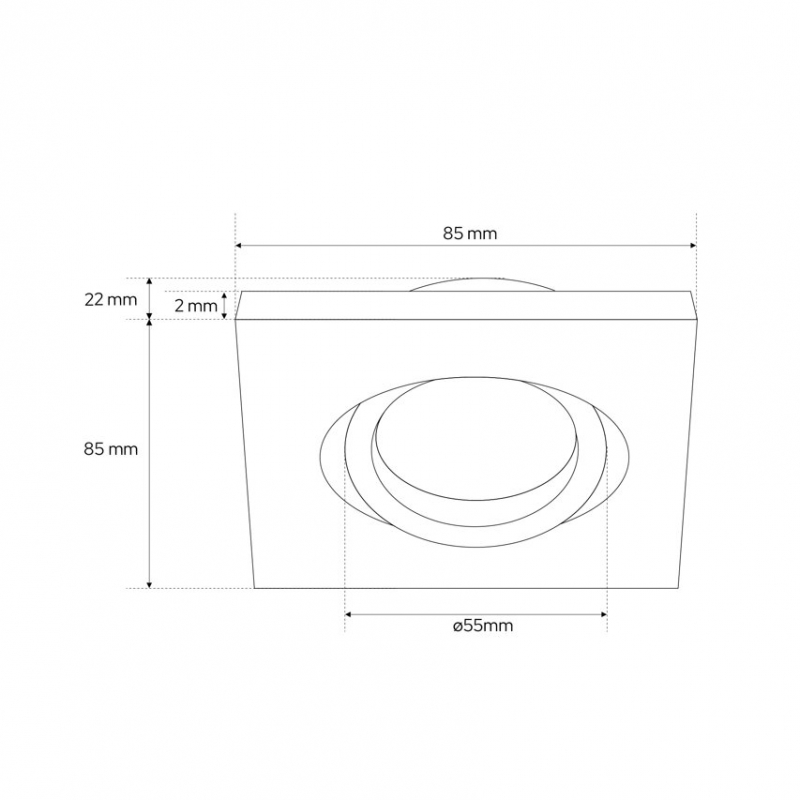 Spot AKTYN 1 SQ White EDO777120