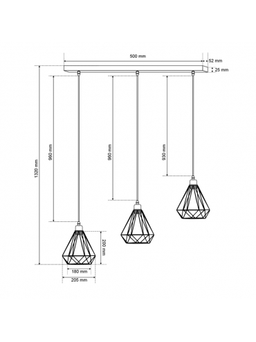 Lampa wisząca ALAMBRA SORO EDO777195