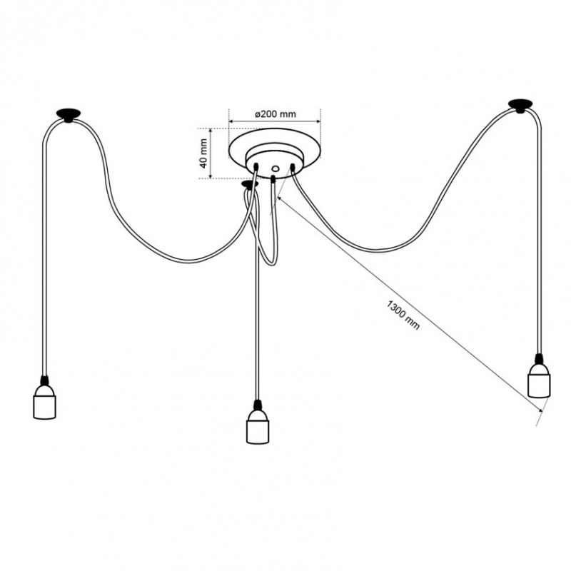 Lampa wisząca ARANEA 3 EDO777187