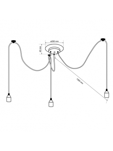 Lampa wisząca ARANEA 3 EDO777187