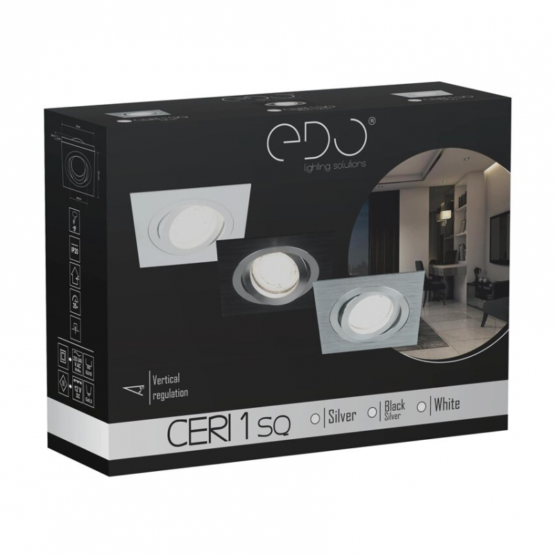 Spot CERI 1 SQ Black Silver EDO777138