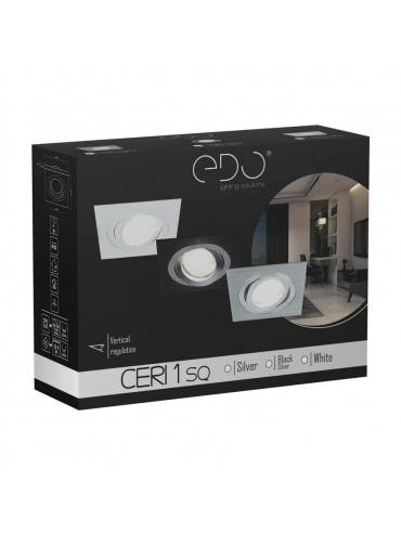 Spot CERI 1 SQ Black Silver EDO777138