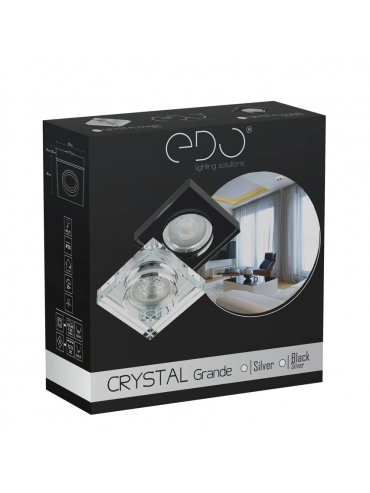 Spot CRYSTAL Grande Black Silver EDO777133