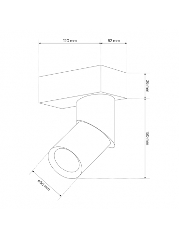 Spot FALGA 1 Black EDO777441