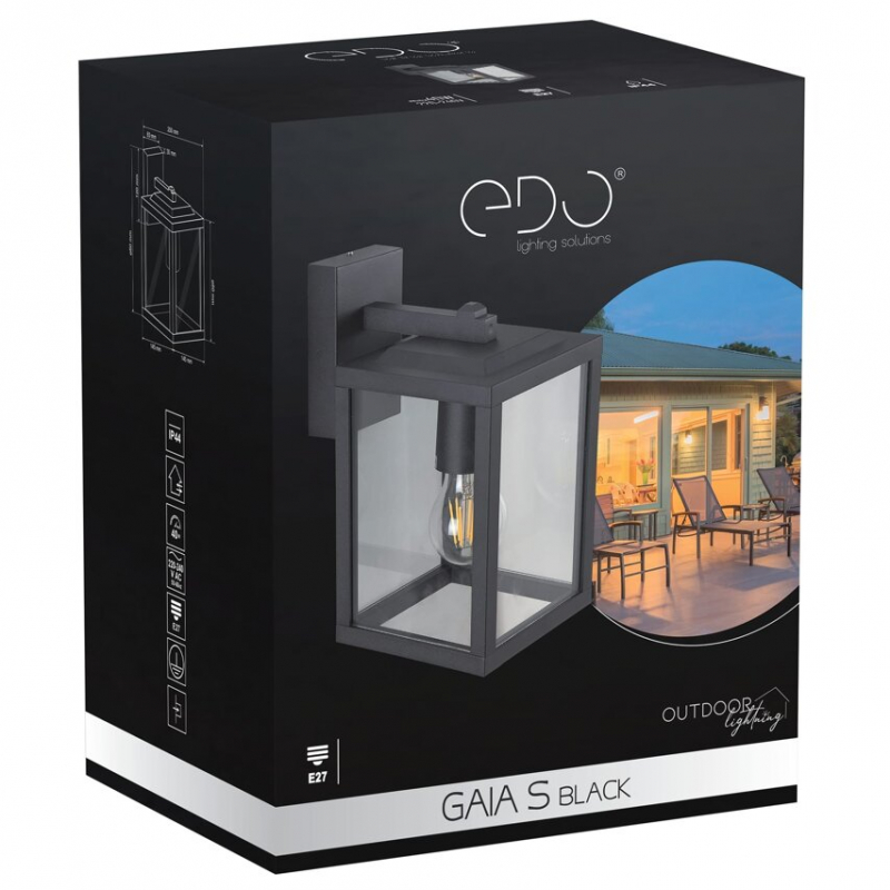 Kinkiet GAIA S Black EDO777370