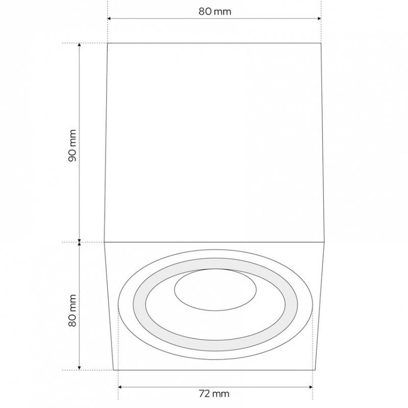 Spot HALIS SQ White EDO777332