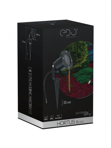 Lampa dogruntowa HORTUS Black EDO777112