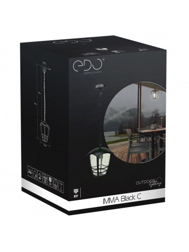 Lampa wisząca IMMA Black C EDO777383