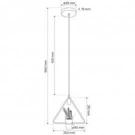 Lampa wisząca MEA Triangle EDO777545