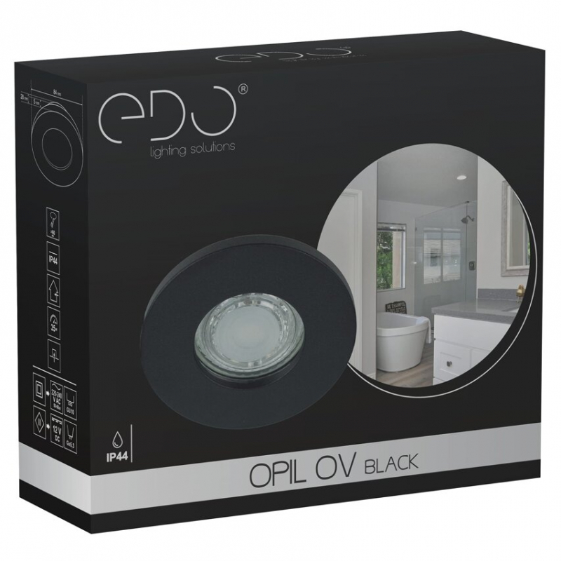 Kinkiet OPIL OV Black EDO777335