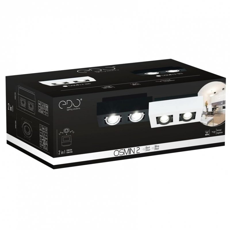Spot OSMIN 2 Black Silver EDO777144