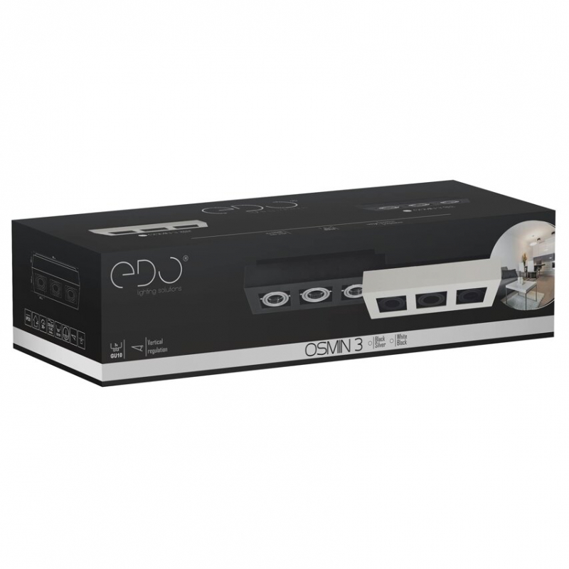 Spot OSMIN 3 Black Silver EDO777426
