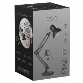 Lampa biurkowa PIXI Black EDO777535