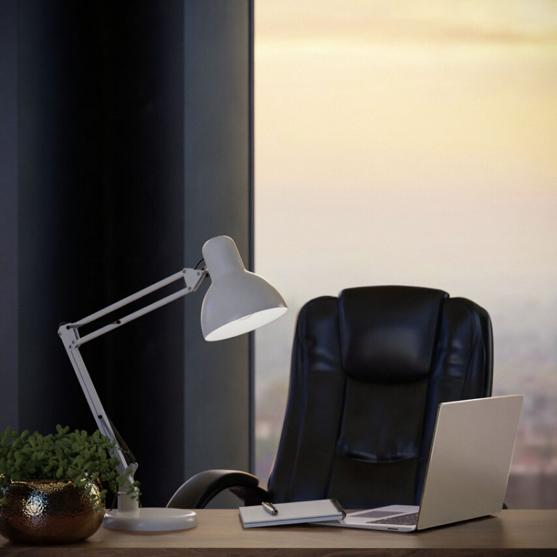 Lampa biurkowa PIXI White EDO777536