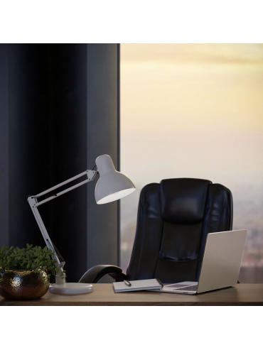 Lampa biurkowa PIXI White EDO777536