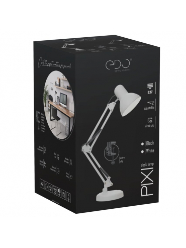 Lampa biurkowa PIXI White EDO777536