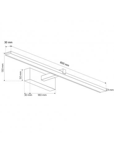 Kinkiet ROA LED 60 Sand White EDO777247
