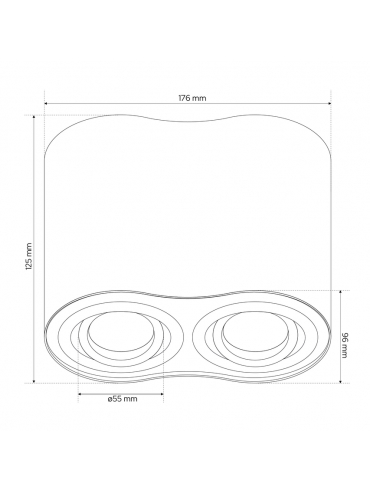 Spot SKAND 2 White EDO777105