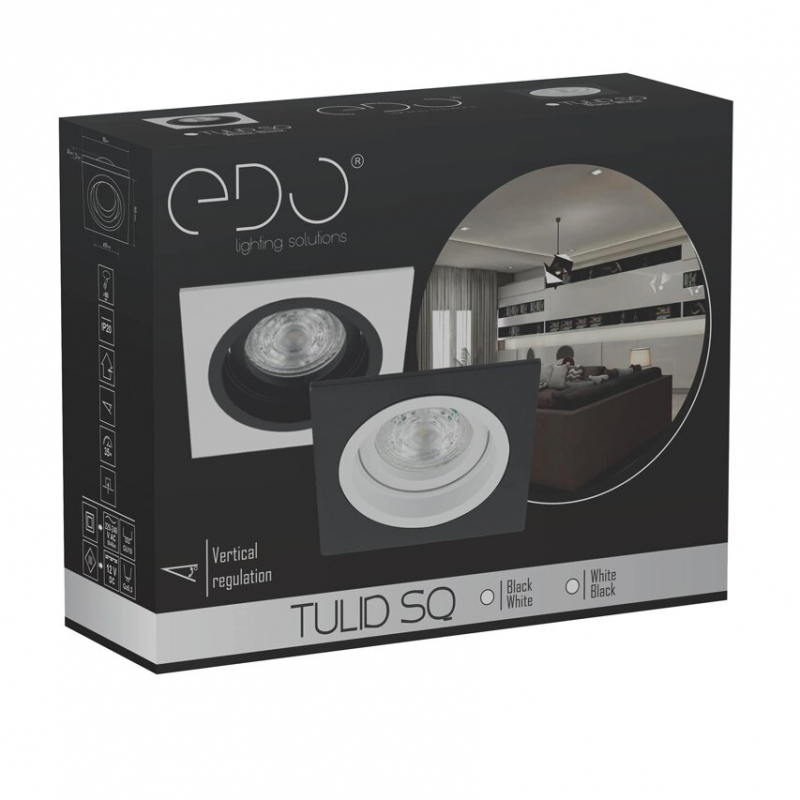 Spot TULID SQ Black White EDO777534