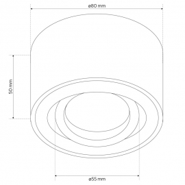 Spot ZALDA OV Black EDO777450