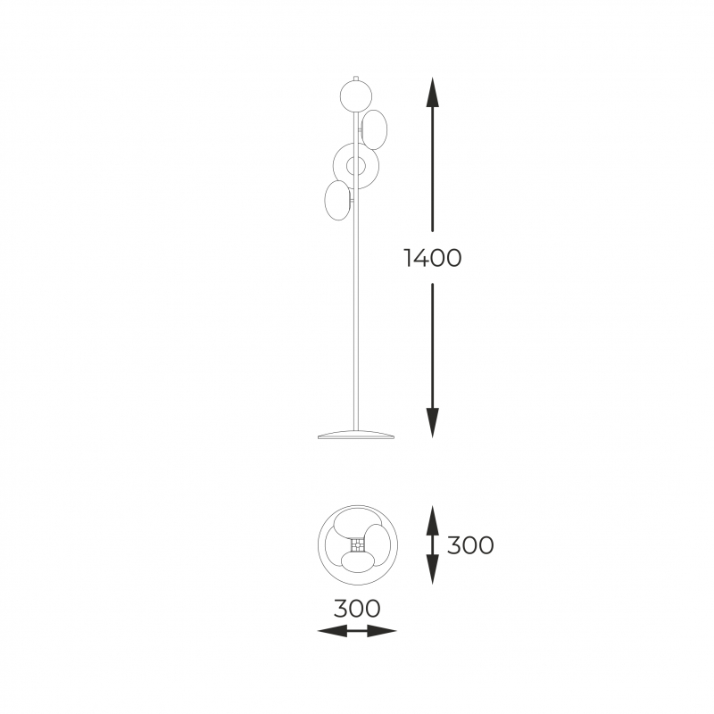 Lampa podłogowa OMI 1176