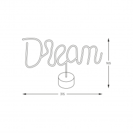 Lampa stołowa NEON DREAM LED FM-JNL33