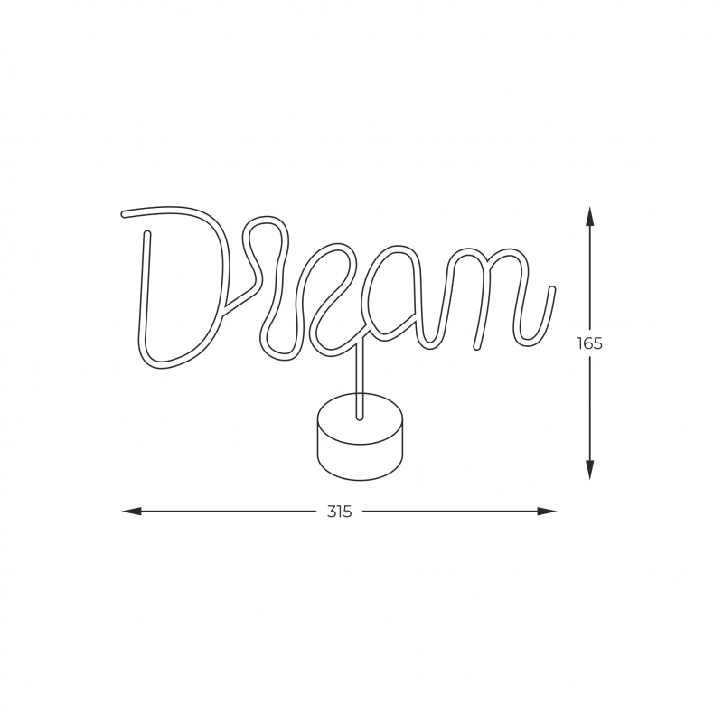Lampa stołowa NEON DREAM LED FM-JNL33