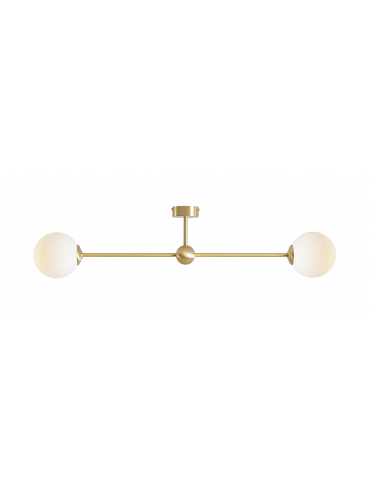 Lampa sufitowa WHITE PEARL 2 BRASS 1113PL_H40