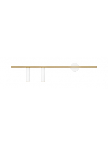 Kinkiet TREVO 2 WHITE BRASS  1097D40