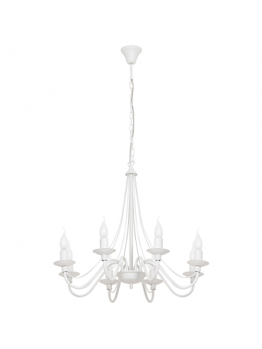 Żyrandol RÓŻA 12 WHITE 397R