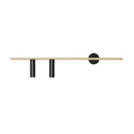Kinkiet TREVO 2 BLACK BRASS  1083D40