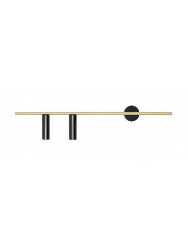 Kinkiet TREVO 2 BLACK BRASS  1083D40
