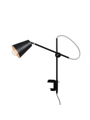 Lampa biurkowa ARTE BLACK Z UCHWYTEM 1008B1_U