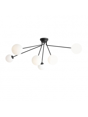 Lampa sufitowa HOLM 6 BLACK 1082PL_K1