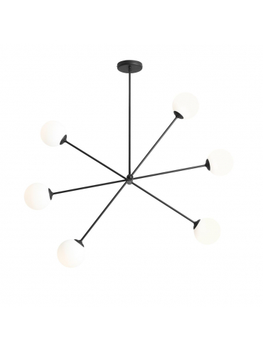 Lampa sufitowa OHIO 6 BLACK 1081PL_K1