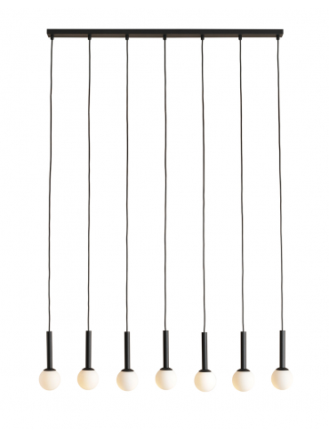 Lampa wisząca RIU 7 ALL BLACK 1121T1