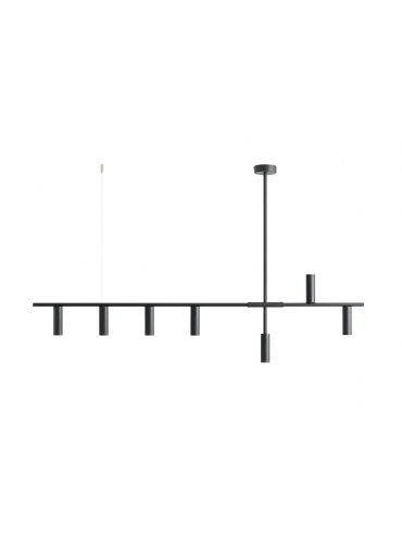 Lampa wisząca TREVO 7 ALL BLACK 1104T1