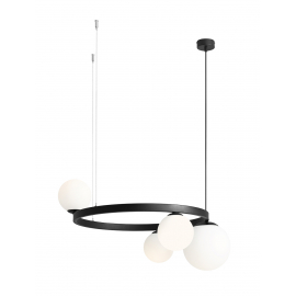 Lampa wisząca GARDA 4 RING BLACK 1099L1_R