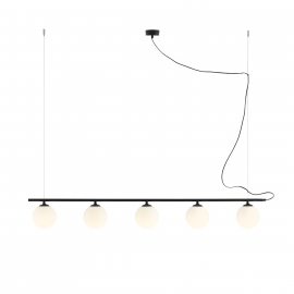 Lampa wisząca BERYL GLASS 5 BLACK 1006F1