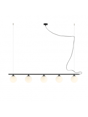 Lampa wisząca BERYL GLASS 5 BLACK 1006F1