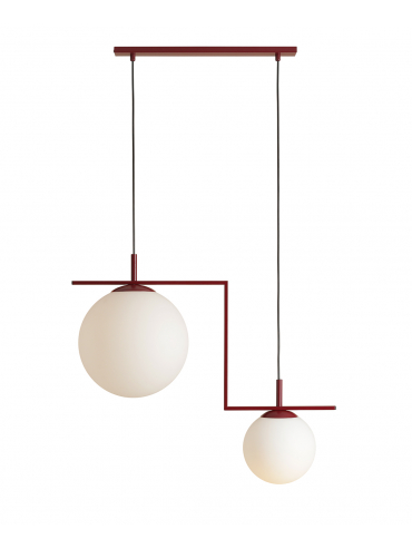 Lampa wisząca ZAC 2 RED WINE MATTE 1038H15_2