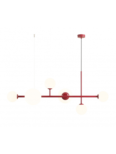 Lampa wisząca DIONE 6 RED WINE 1092K15