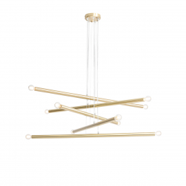 Lampa wisząca TUBO 10 BRASS 1072M40