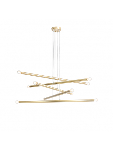 Lampa wisząca TUBO 10 BRASS 1072M40