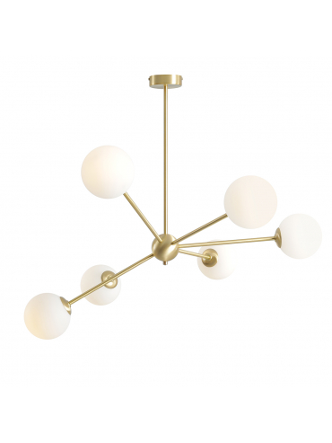 Lampa sufitowa MAXIMA PEARL 6 BRASS 1114PL_K40