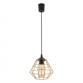 Lampa wisząca DIAMOND NEW BLACK/GOLD 4640