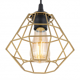 Lampa wisząca DIAMOND NEW BLACK/GOLD 4640