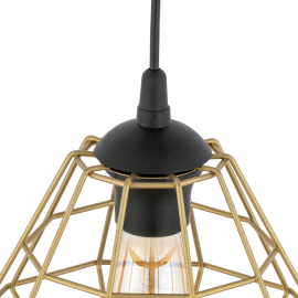 Lampa wisząca DIAMOND NEW BLACK/GOLD 4640