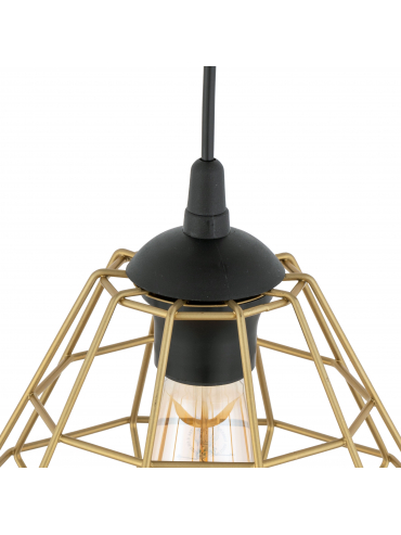 Lampa wisząca DIAMOND NEW BLACK/GOLD 4640